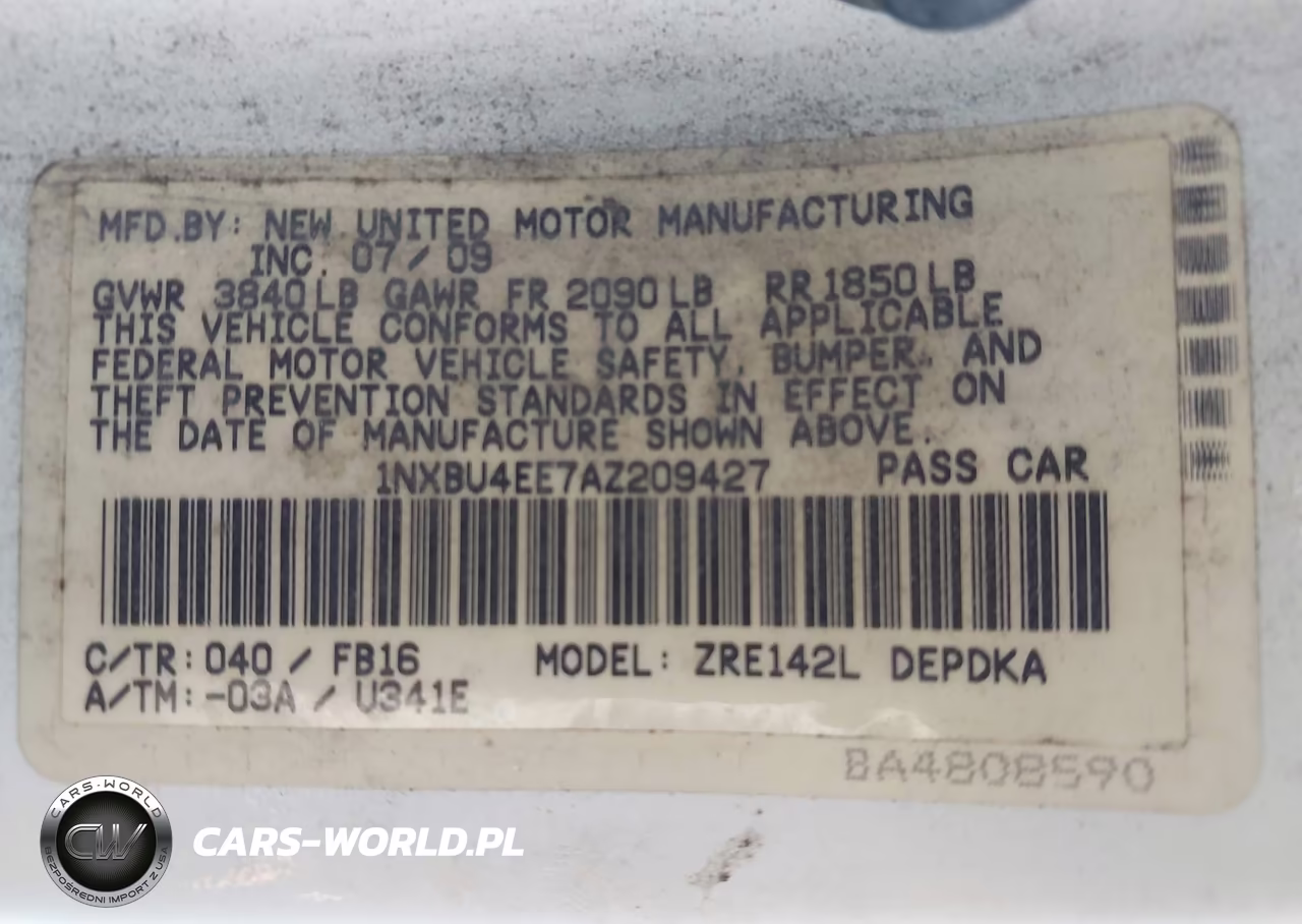 2010 Toyota Corolla VIN:1NXBU4EE7AZ209427 - 9