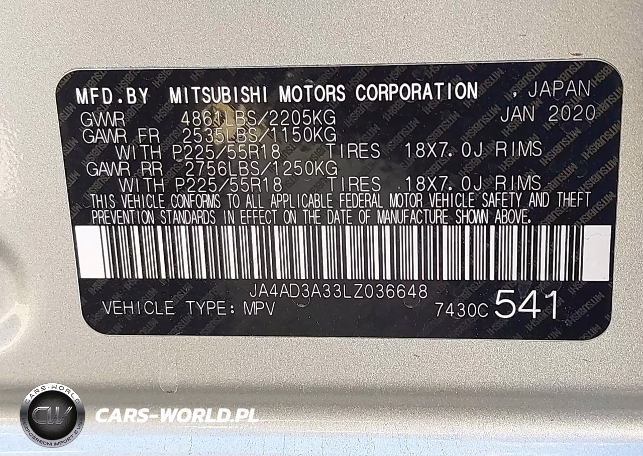2020 Mitsubishi Outlander Le 2.4-Se 2.4-Sel 2.4-Sp 2.4 VIN:JA4AD3A33LZ036648 - 9