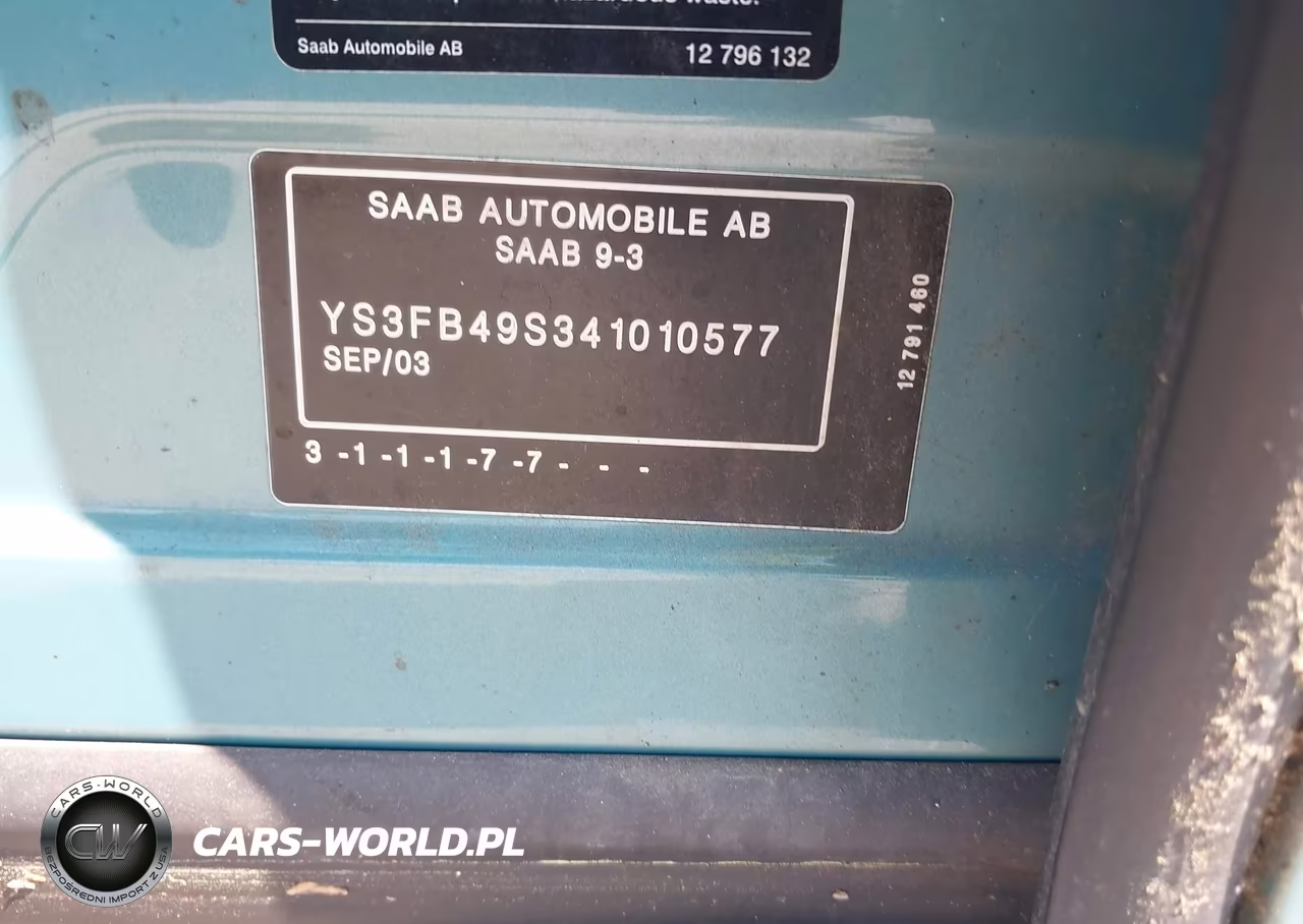 2004 Saab 9-3 Linear VIN:YS3FB49S341010577 - 9