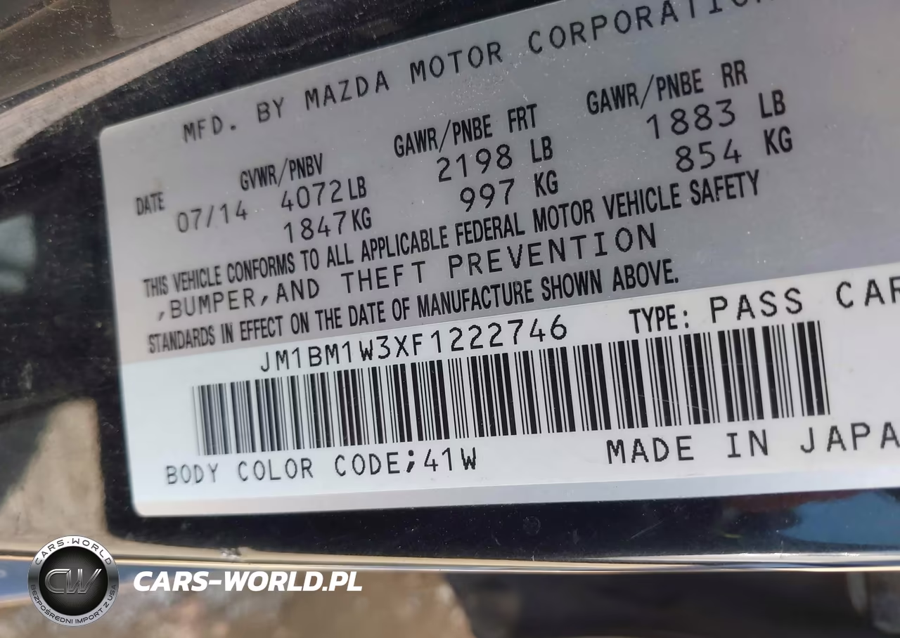 2015 Mazda Mazda3 S Grand Touring VIN:JM1BM1W3XF1222746 - 9