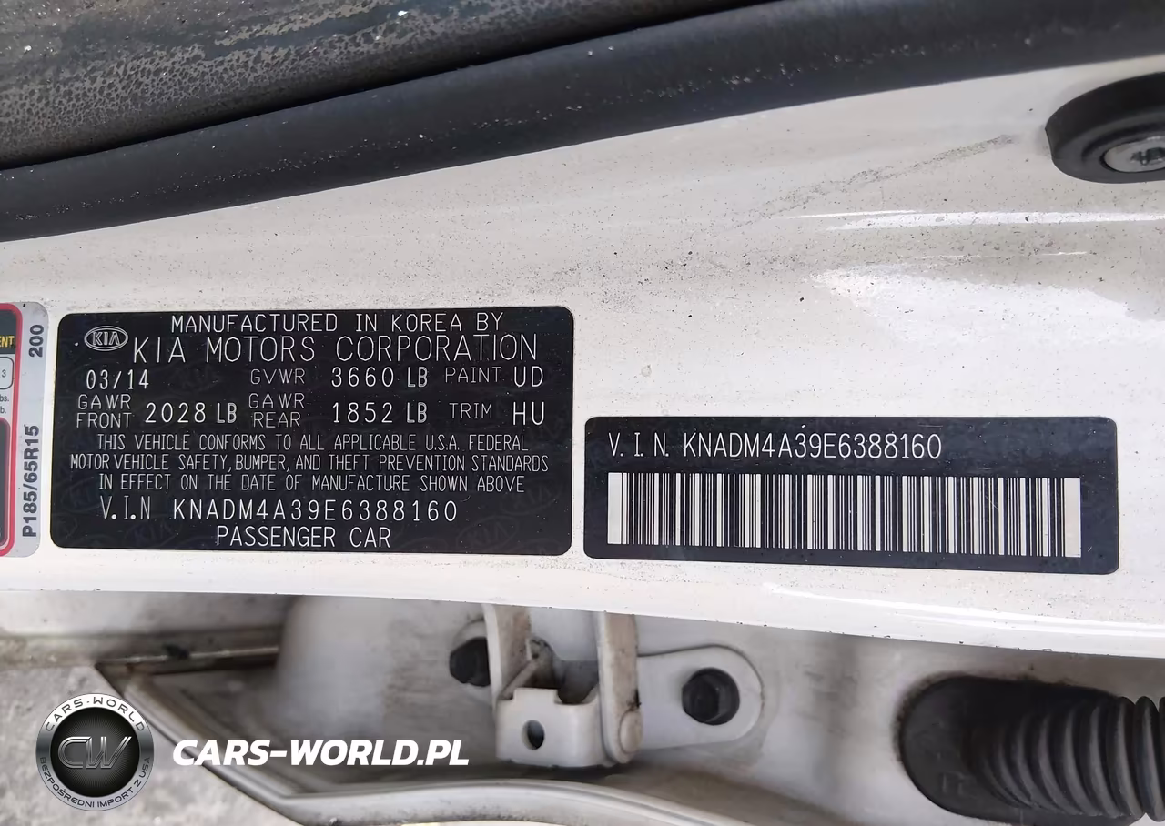 2014 Kia Rio Lx VIN:KNADM4A39E6388160 - 9