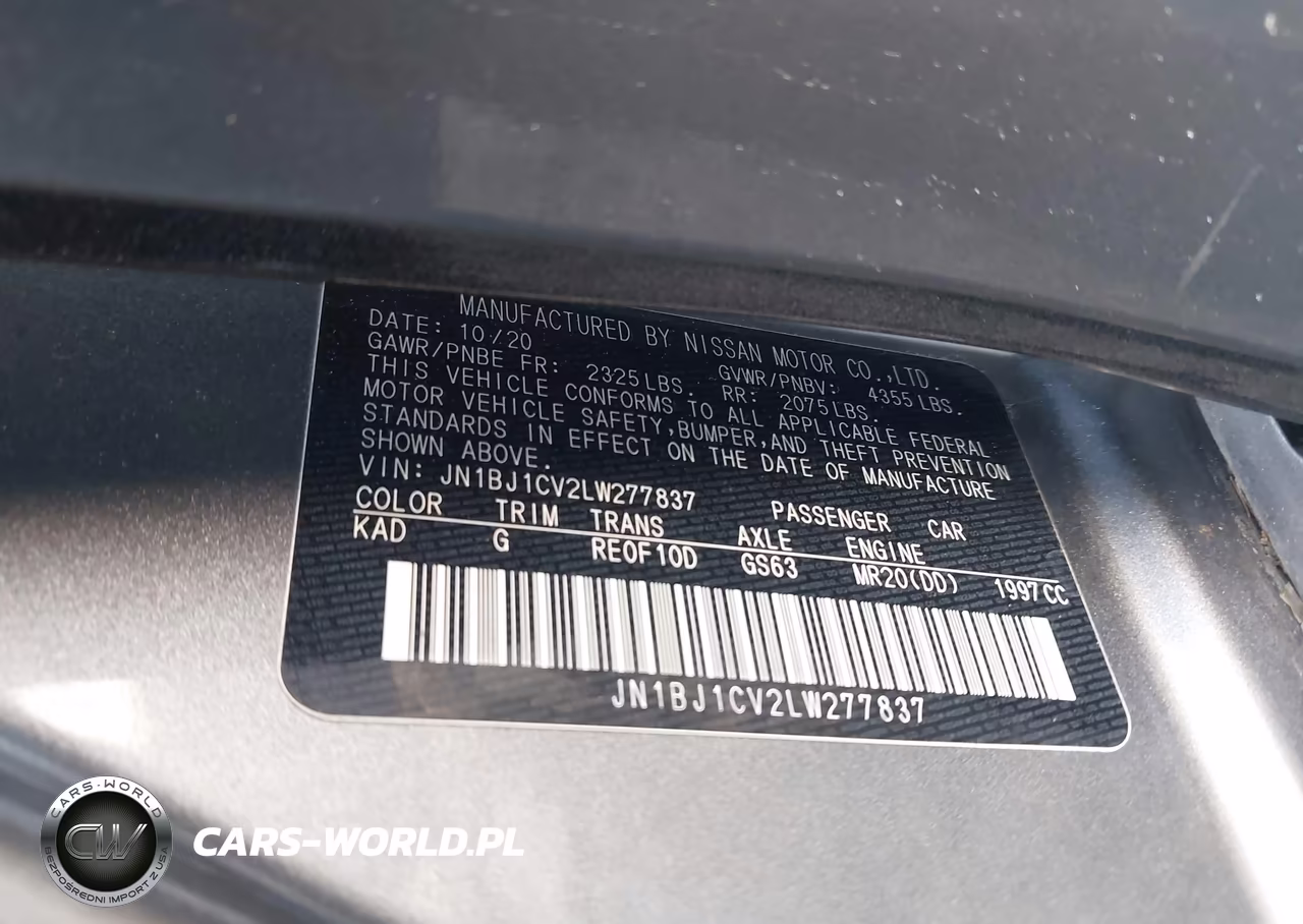 2020 Nissan Rogue Sport S Fwd Xtronic Cvt VIN:JN1BJ1CV2LW277837 - 9