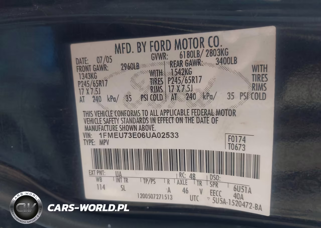 2006 Ford Explorer Xlt VIN:1FMEU73E06UA02533 - 9