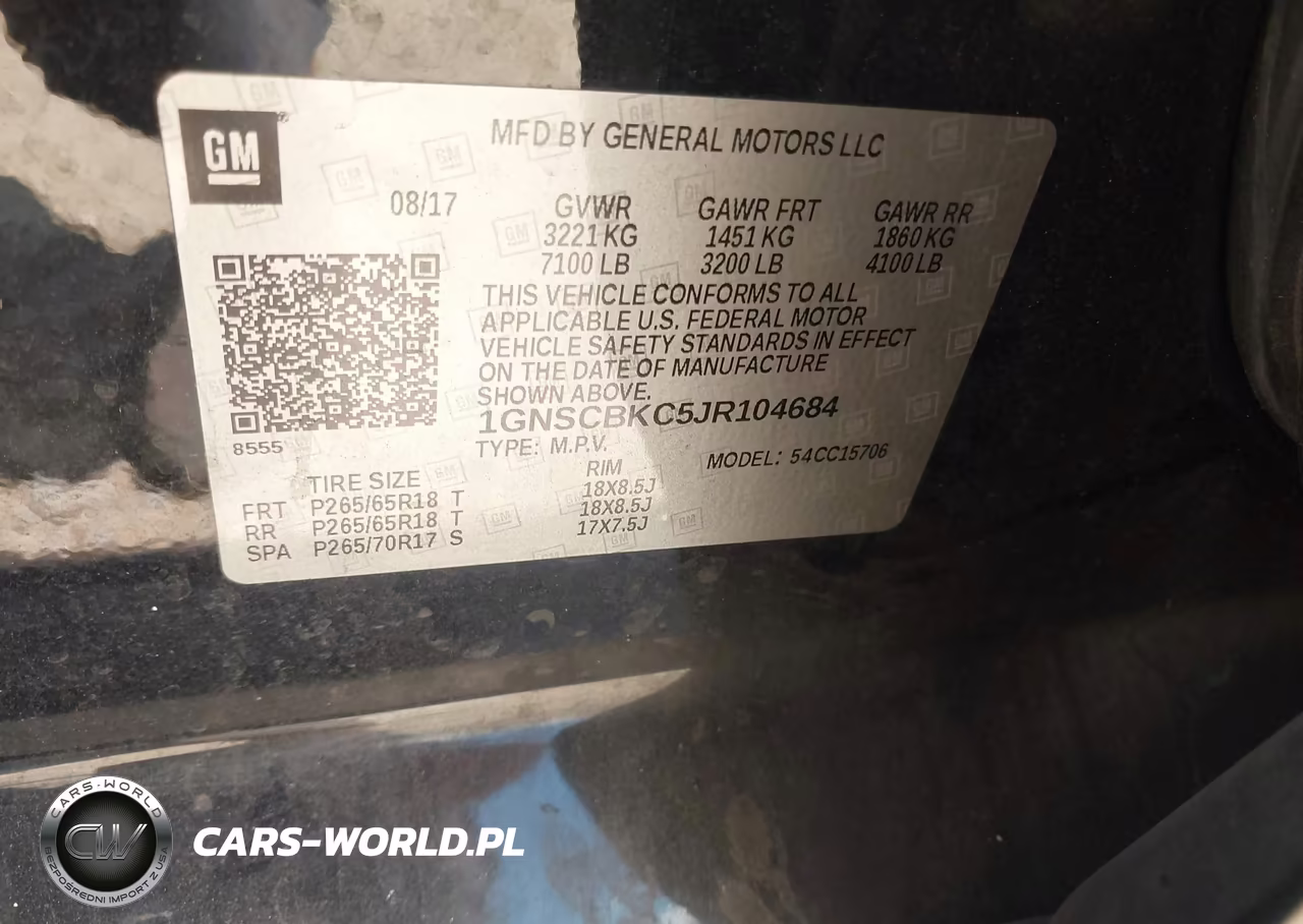 2018 Chevrolet Tahoe Lt VIN:1GNSCBKC5JR104684 - 9