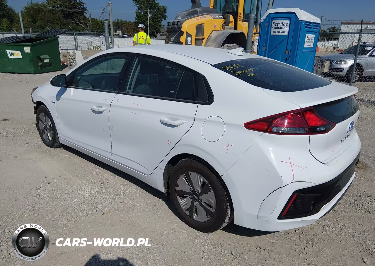 2017 Hyundai Ioniq Hybrid Blue VIN:KMHC65LC9HU030970 - 3