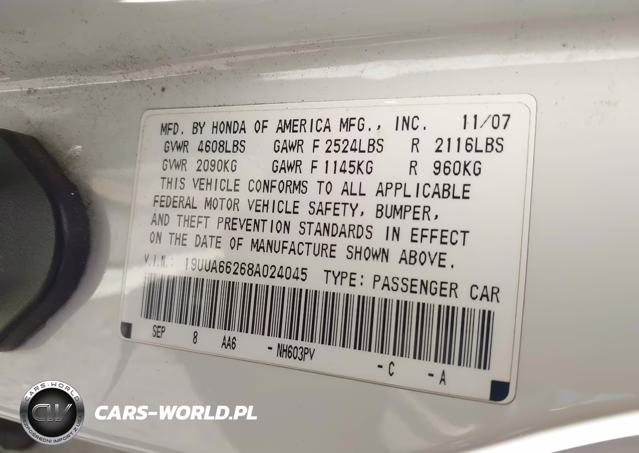2008 Acura Tl 3.2 VIN:19UUA66268A024045 - 9