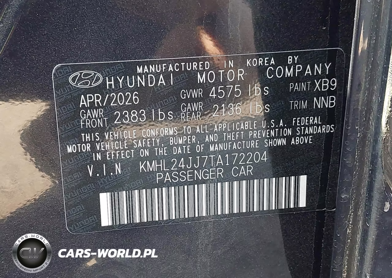 2026 Hyundai Sonata Hybrid Blue VIN:KMHL24JJ7TA172204 - 9
