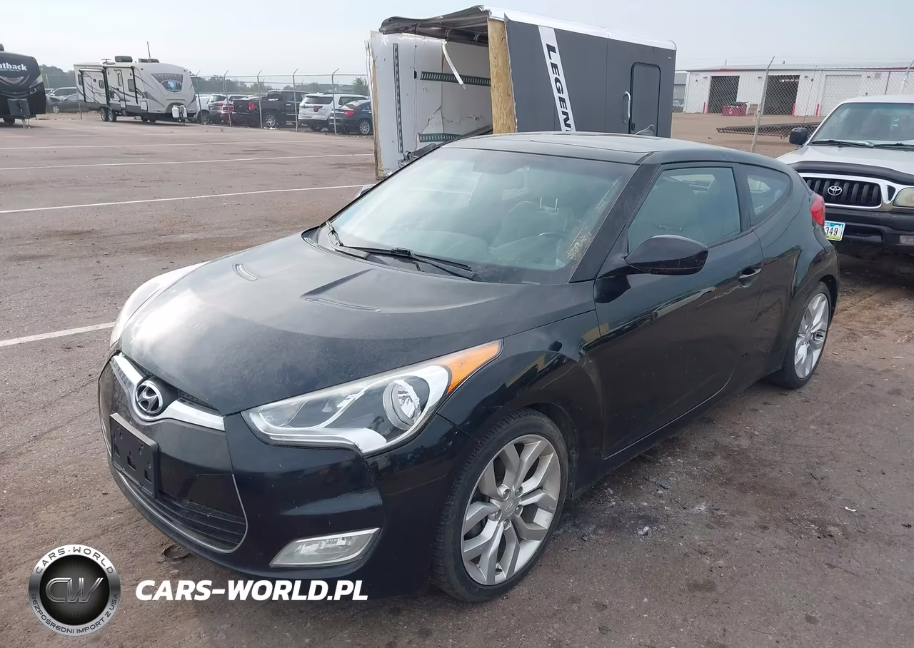 2013 Hyundai Veloster Base W-Gray VIN:KMHTC6AD4DU165150 - 2