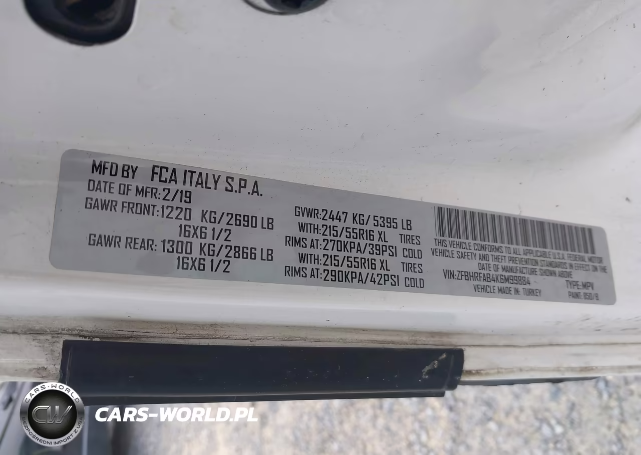 2019 Ram Promaster City Tradesman VIN:ZFBHRFAB4K6M99884 - 9