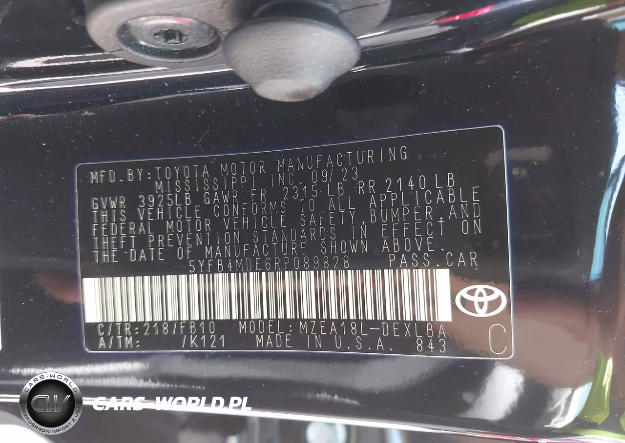 2024 Toyota Corolla Le VIN:5YFB4MDE6RP089828 - 9