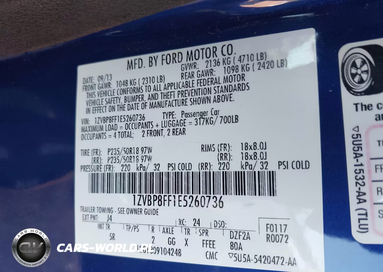 2014 Ford Mustang Gt Premium VIN:1ZVBP8FF1E5260736 - 9