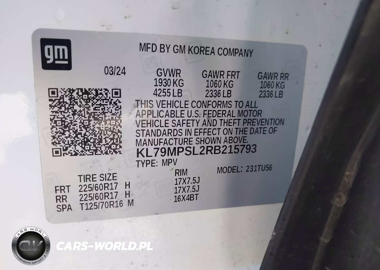 2024 Chevrolet Trailblazer Fwd Lt VIN:KL79MPSL2RB215793 - 9