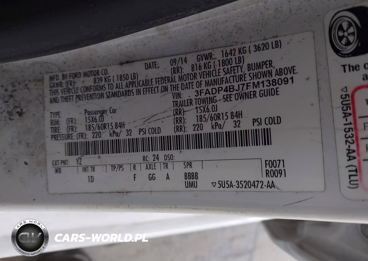 2015 Ford Fiesta Se VIN:3FADP4BJ7FM138091 - 9