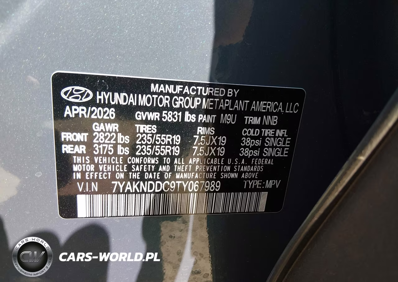 2026 Hyundai Ioniq 5 Sel VIN:7YAKNDDC9TY067989 - 9