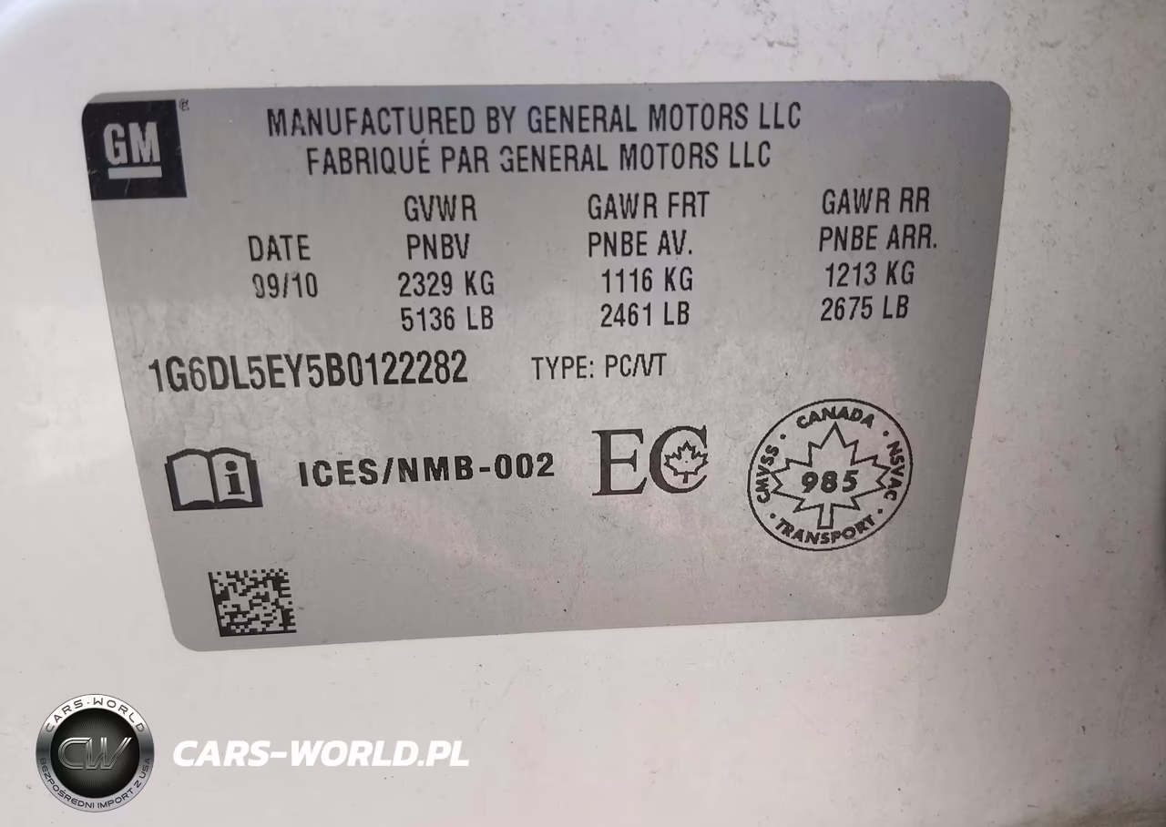 2011 Cadillac Cts Performance VIN:1G6DL5EY5B0122282 - 9
