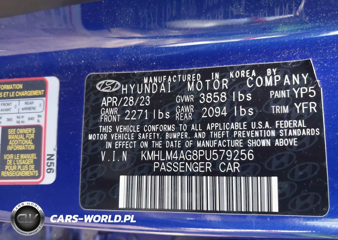 2023 Hyundai Elantra Sel VIN:KMHLM4AG8PU579256 - 9