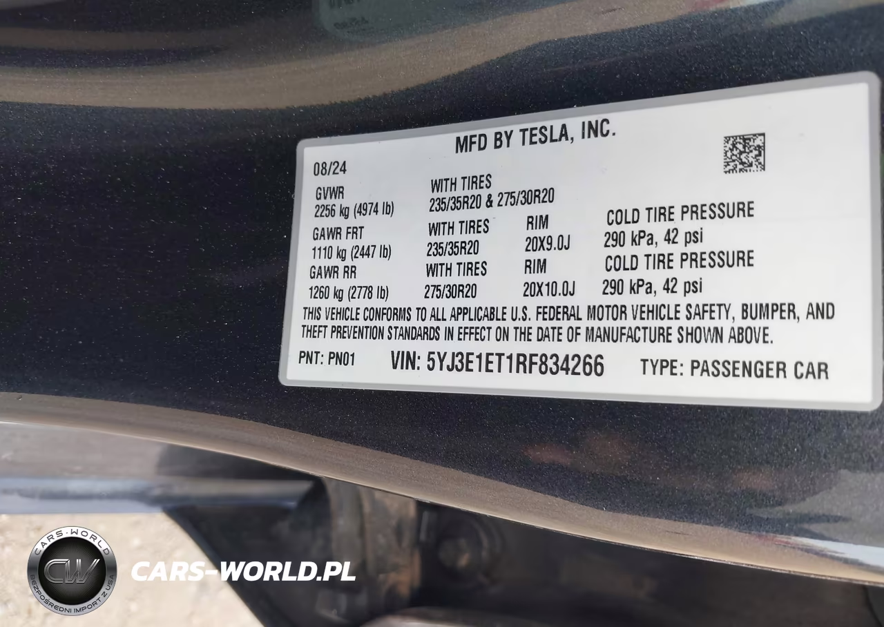 2024 Tesla Model 3 Performance All-Wheel Drive VIN:5YJ3E1ET1RF834266 - 9