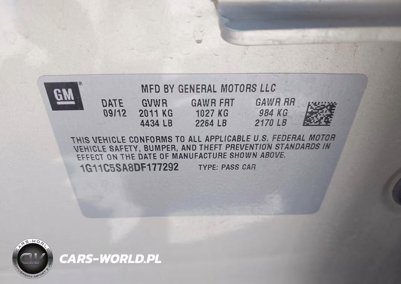 2013 Chevrolet Malibu 1Lt VIN:1G11C5SA8DF177292 - 9
