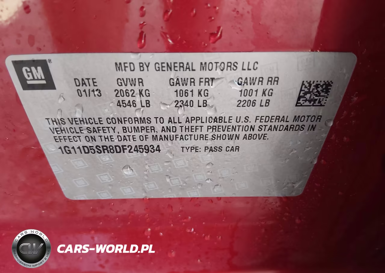 2013 Chevrolet Malibu Eco VIN:1G11D5SR8DF245934 - 9