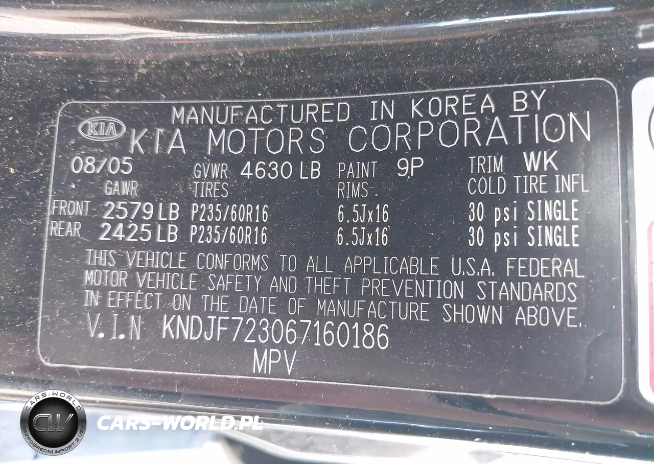 2006 Kia Sportage Ex V6-Lx V6 VIN:KNDJF723067160186 - 9