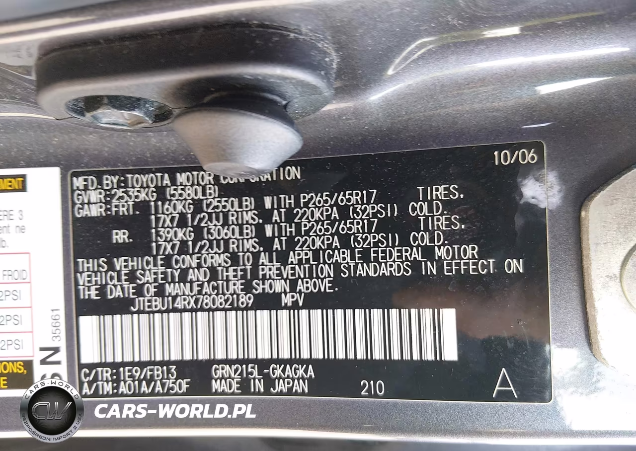 2007 Toyota 4Runner Sr5 Sport VIN:JTEBU14RX78082189 - 9