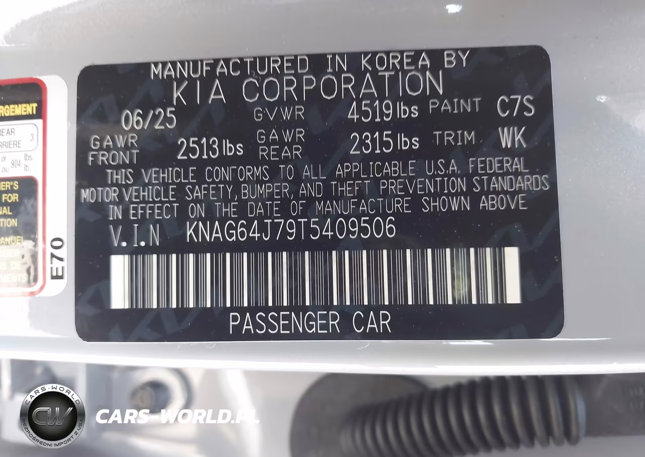 2026 Kia K5 Gt-Line Awd VIN:KNAG64J79T5409506 - 9