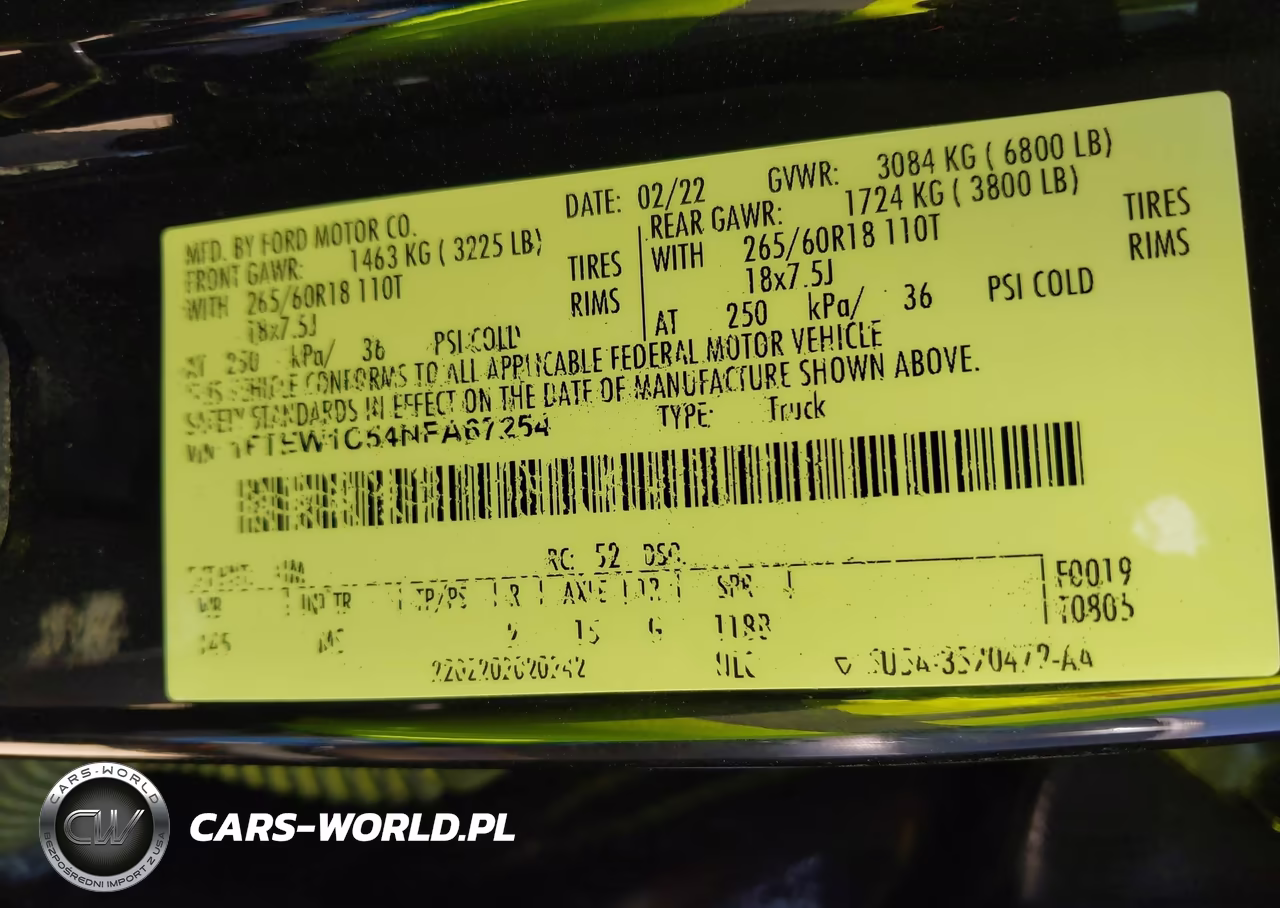 2022 Ford F-150 Xlt VIN:1FTEW1C54NFA67254 - 9