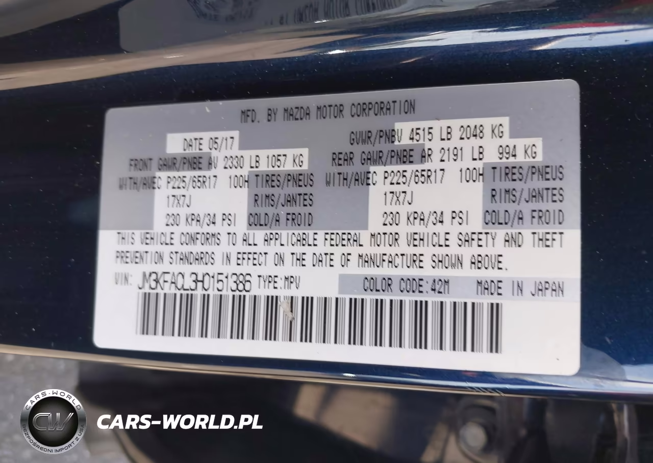2017 Mazda Cx-5 Touring VIN:JM3KFACL3H0151386 - 9