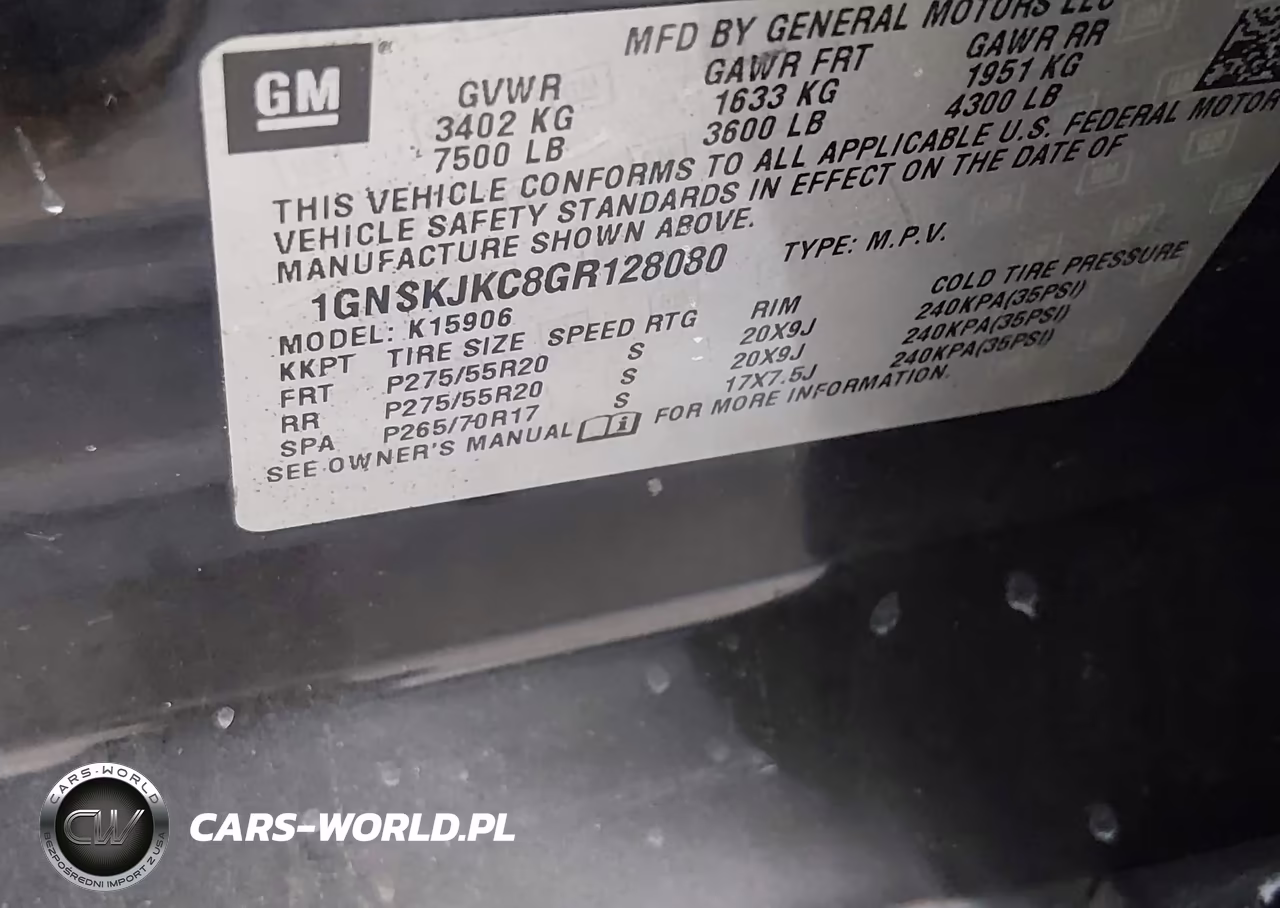 2016 Chevrolet Suburban Ltz VIN:1GNSKJKC8GR128080 - 9