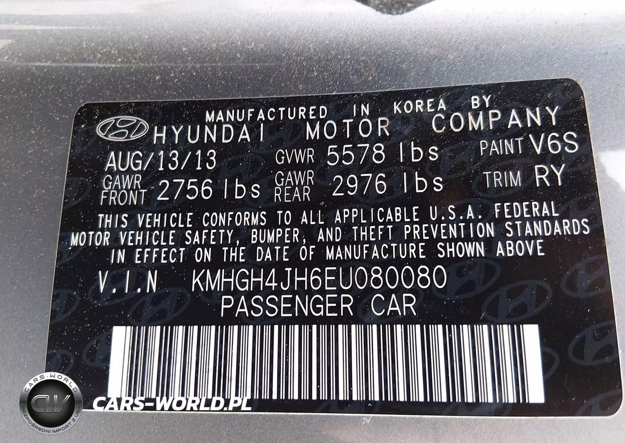 2014 Hyundai Equus Signature VIN:KMHGH4JH6EU080080 - 9