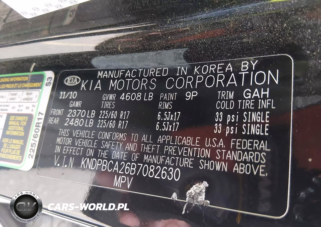 2011 Kia Sportage Lx VIN:KNDPBCA26B7082630 - 9