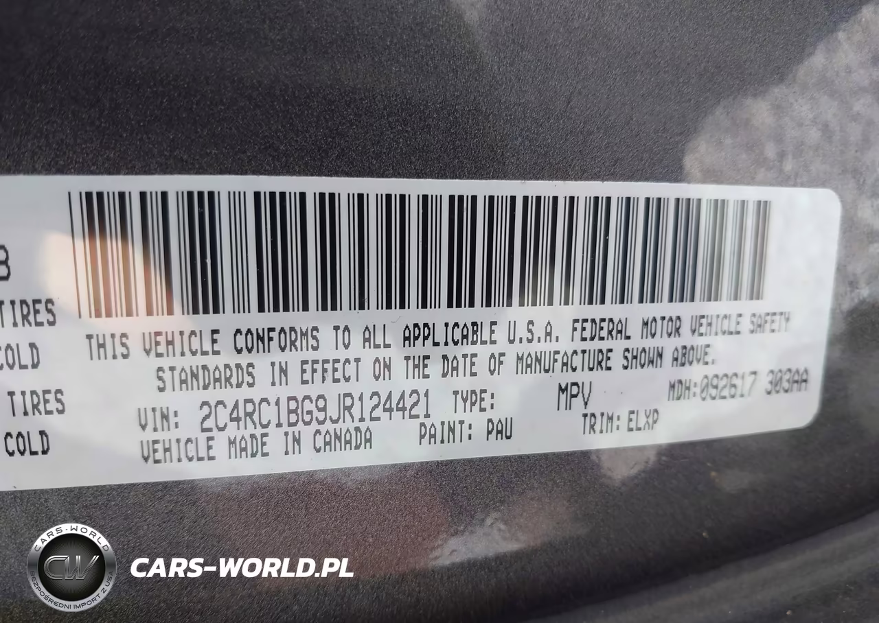 2018 Chrysler Pacifica Touring L VIN:2C4RC1BG9JR124421 - 9