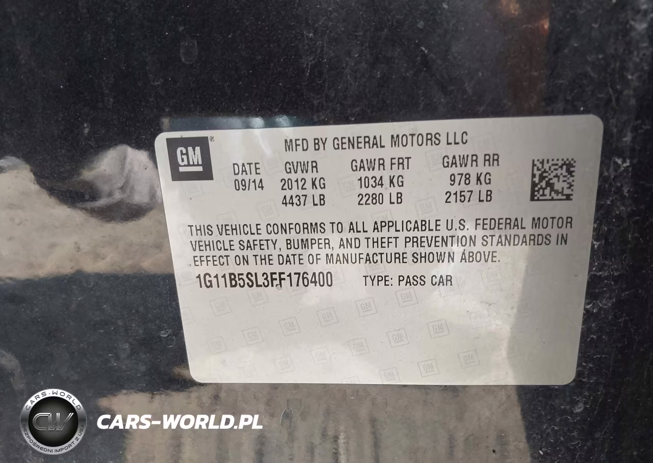 2015 Chevrolet Malibu Ls VIN:1G11B5SL3FF176400 - 9