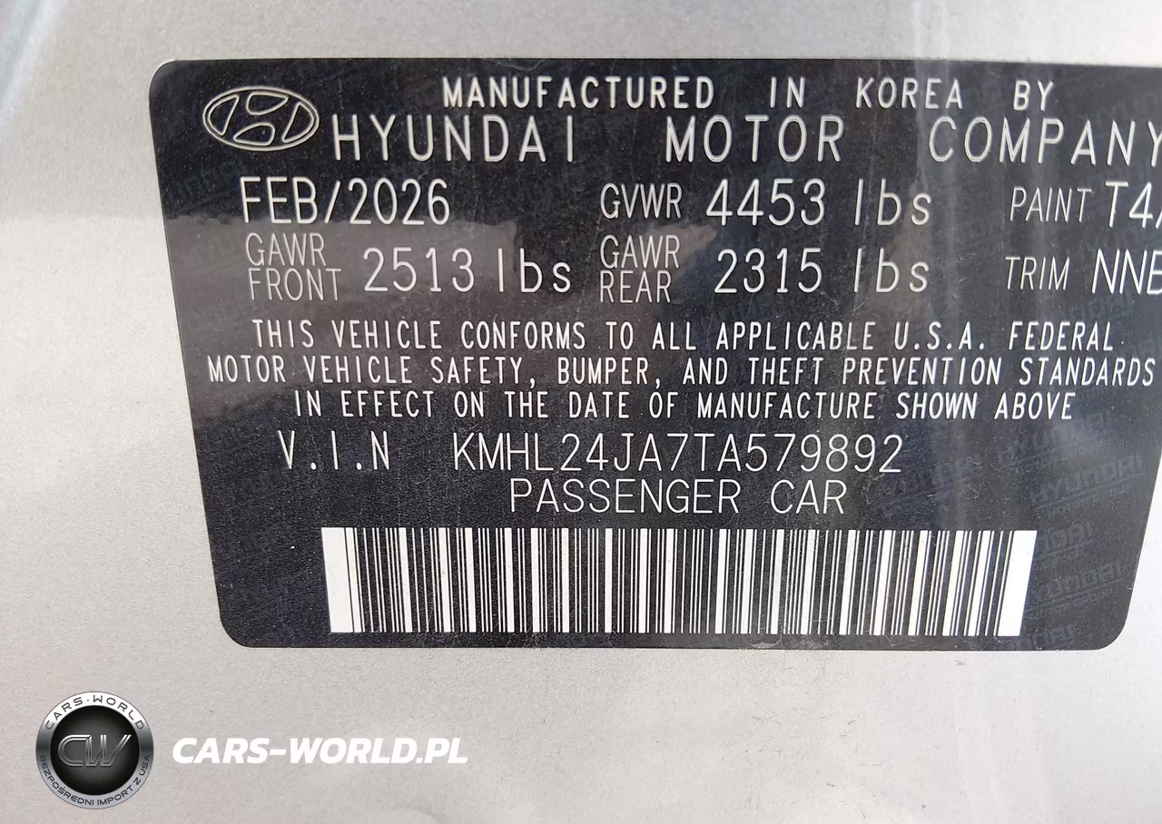 2026 Hyundai Sonata Se VIN:KMHL24JA7TA579892 - 9