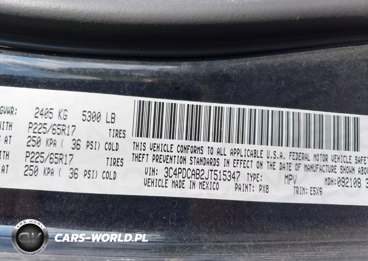 2018 Dodge Journey Se VIN:3C4PDCAB2JT515347 - 9