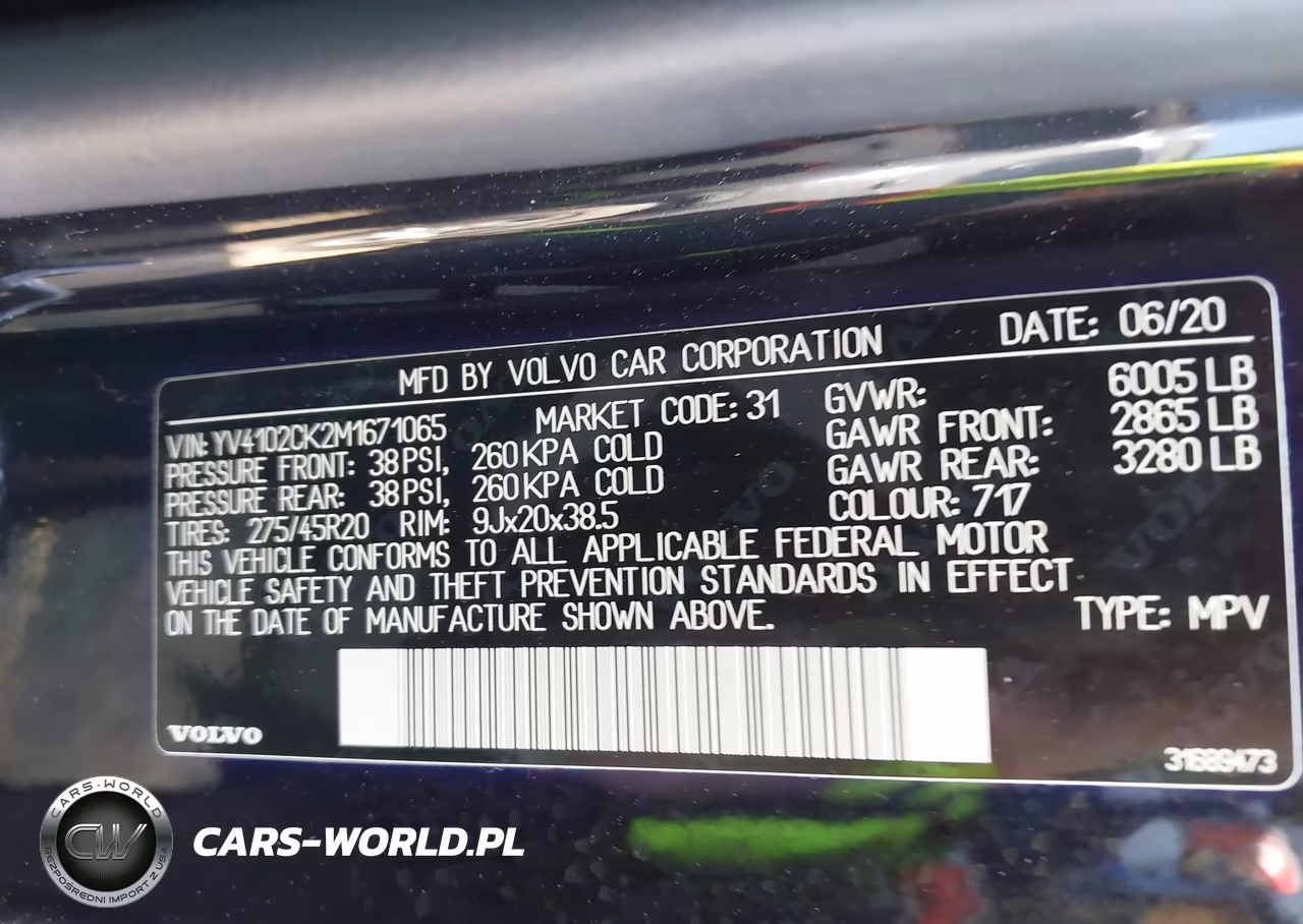 2021 Volvo Xc90 T5 Momentum 7 Passenger VIN:YV4102CK2M1671065 - 9