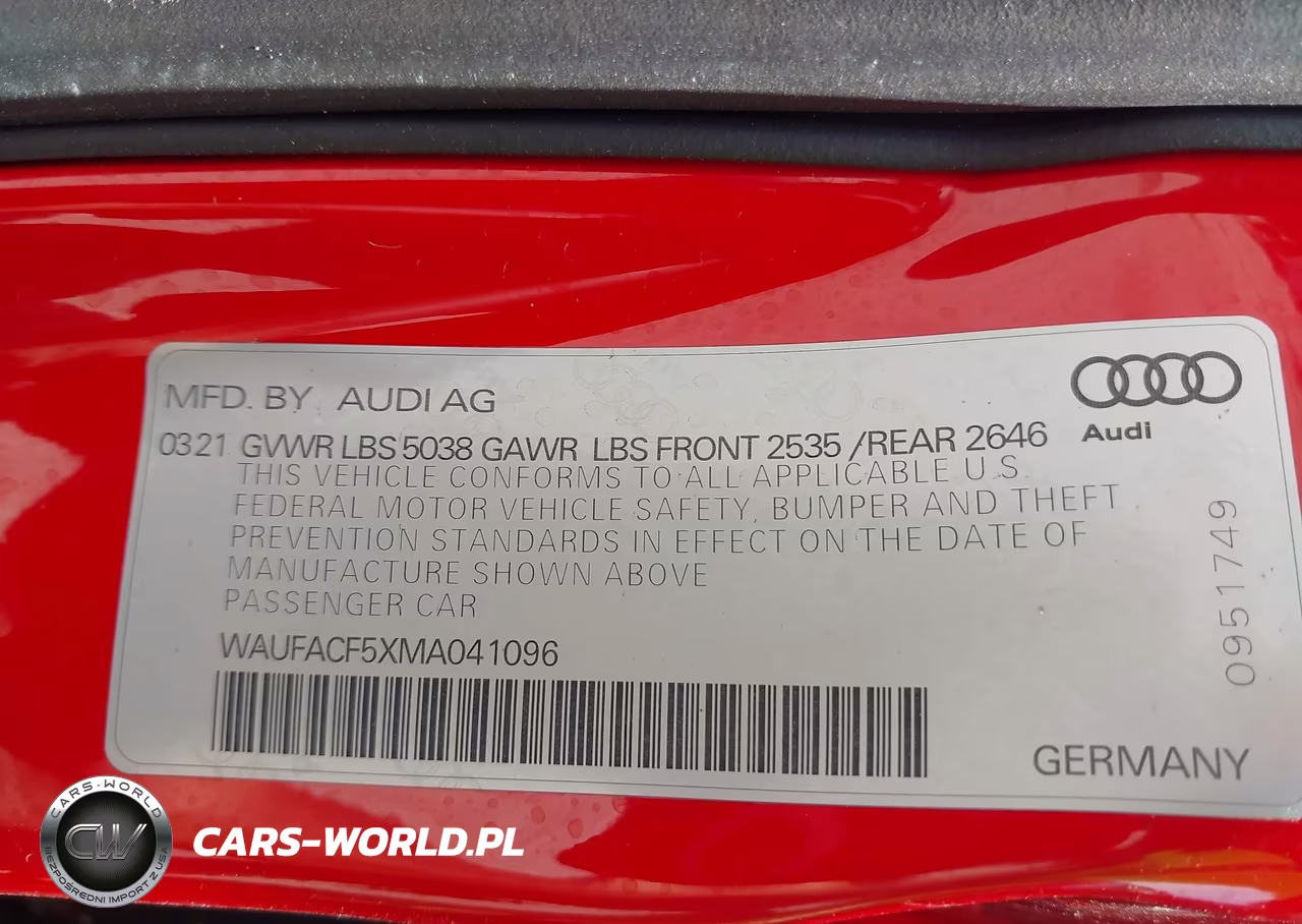 2021 Audi A5 Sportback Premium Plus 45 Tfsi Quattro S Tronic VIN:WAUFACF5XMA041096 - 9