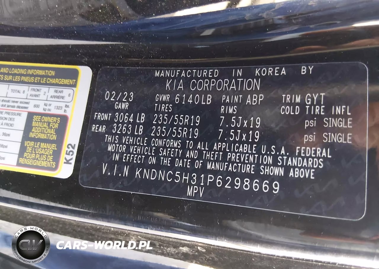 2023 Kia Carnival Mpv Ex VIN:KNDNC5H31P6298669 - 9