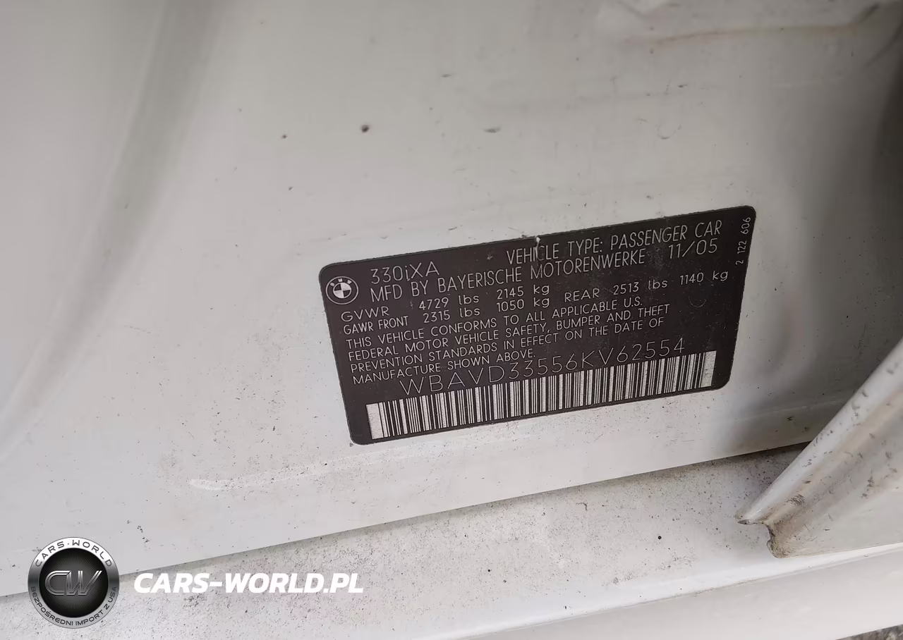 2006 BMW 330Xi VIN:WBAVD33556KV62554 - 9