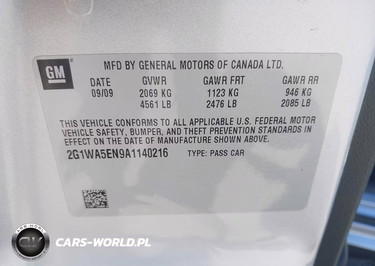 2010 Chevrolet Impala Ls VIN:2G1WA5EN9A1140216 - 9