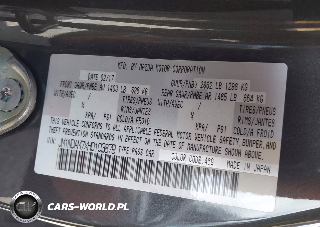2017 Mazda Mx-5 Miata Rf Grand Touring VIN:JM1NDAM7XH0103879 - 9
