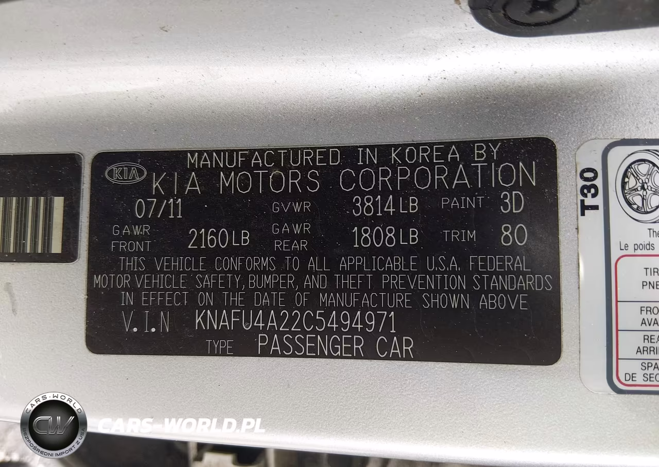 2012 Kia Forte Ex VIN:KNAFU4A22C5494971 - 9