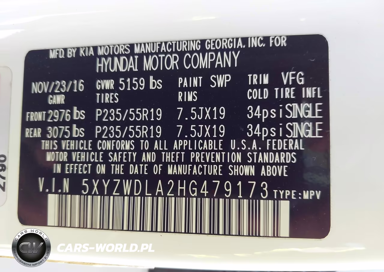 2017 Hyundai Santa Fe Sport 2.0T Ultimate VIN:5XYZWDLA2HG479173 - 9