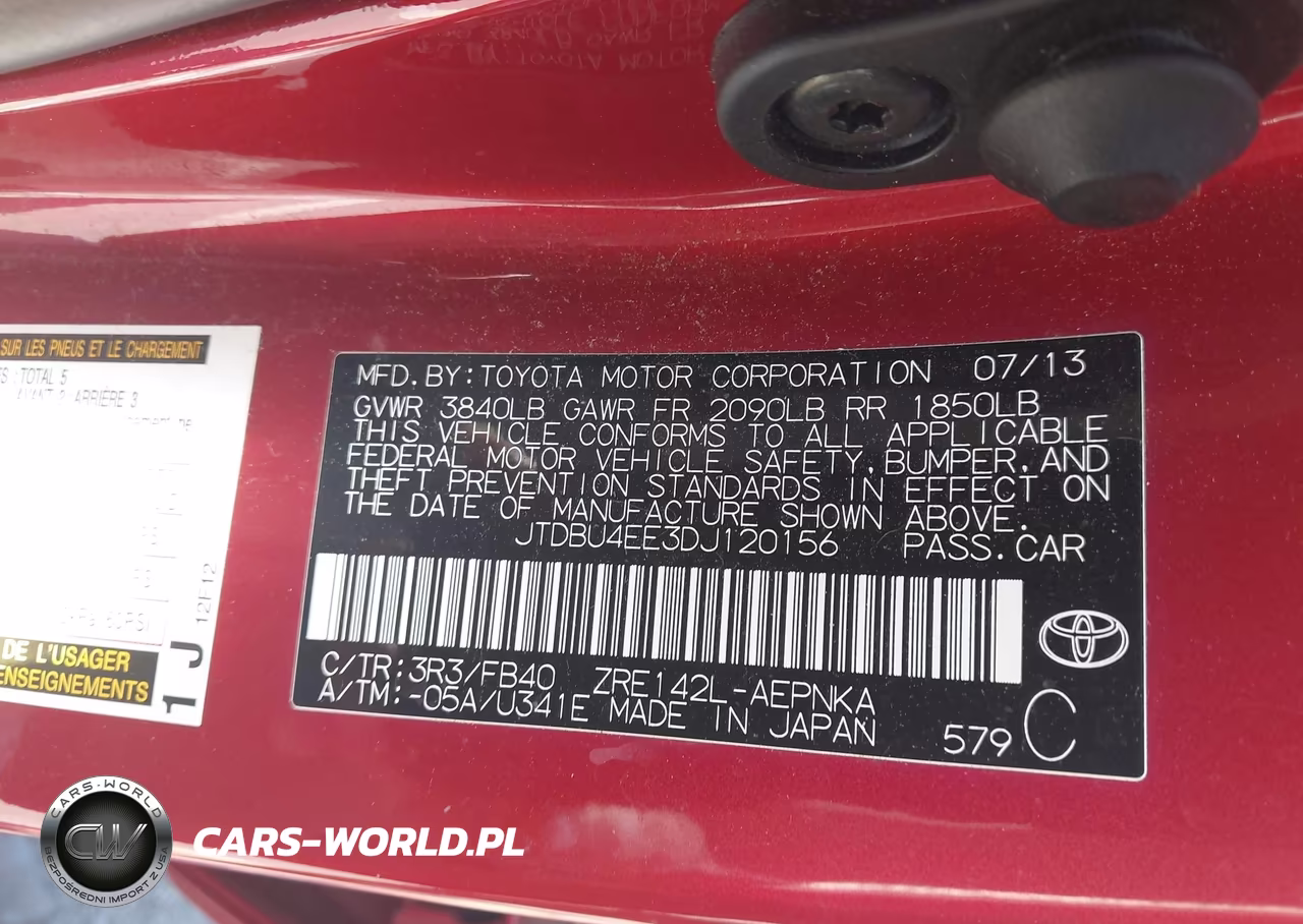 2013 Toyota Corolla Le VIN:JTDBU4EE3DJ120156 - 9