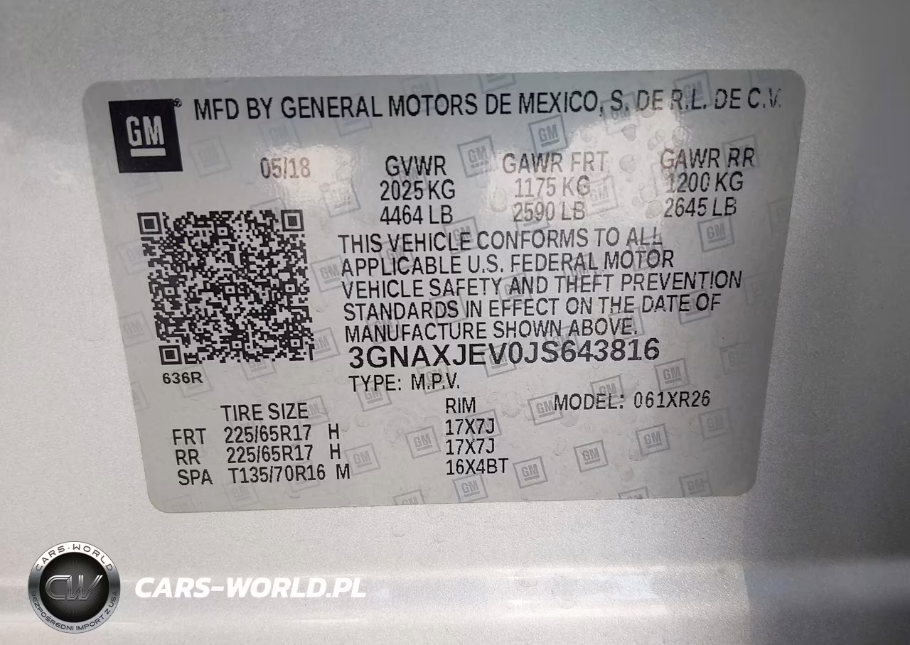 2018 Chevrolet Equinox Lt VIN:3GNAXJEV0JS643816 - 9