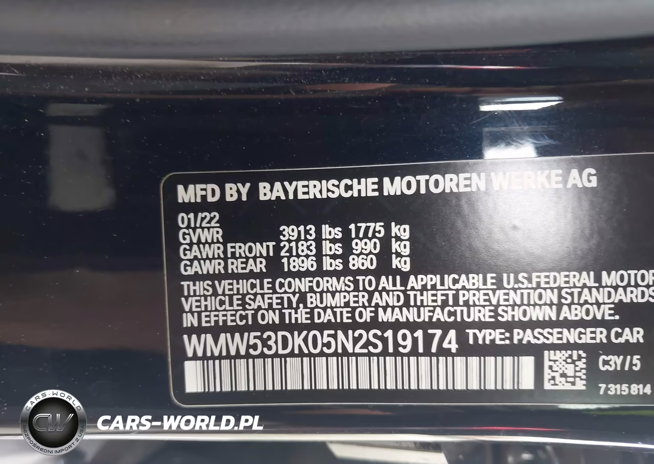 2022 Mini Cooper S VIN:WMW53DK05N2S19174 - 9