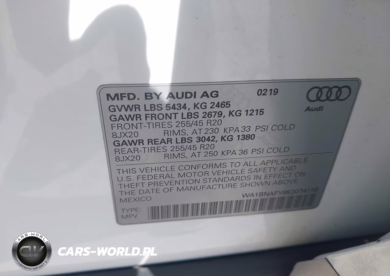 2019 Audi Q5 45 Premium VIN:WA1BNAFY8K2074118 - 9
