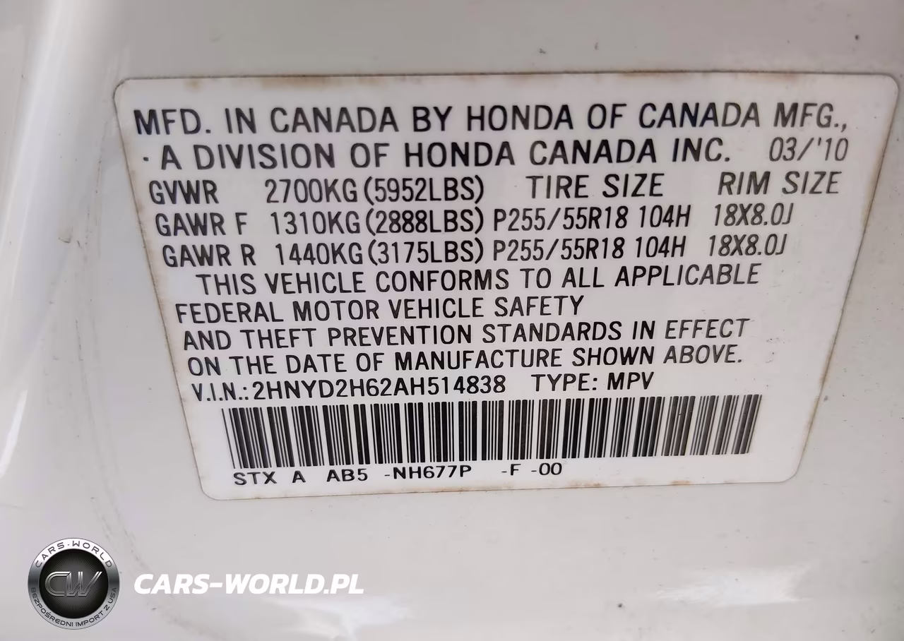 2010 Acura Mdx Technology Package VIN:2HNYD2H62AH514838 - 9
