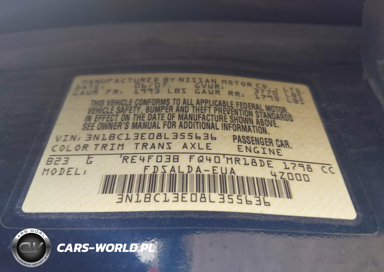 2008 Nissan Versa 1.8S VIN:3N1BC13E08L355636 - 9