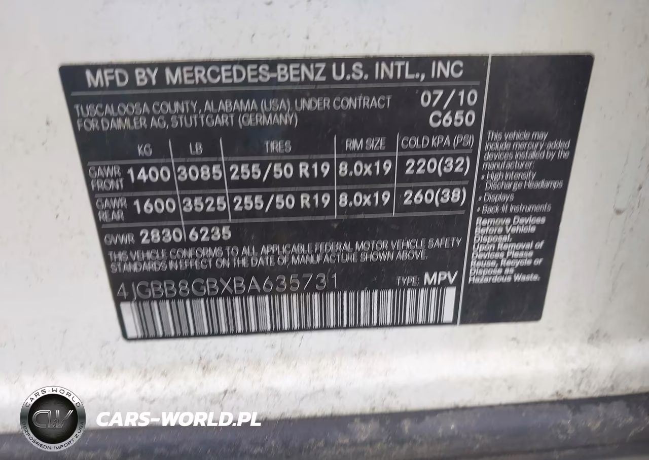 2011 Mercedes-Benz Ml 350 4Matic VIN:4JGBB8GBXBA635731 - 9